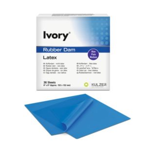 Amedis DIQUES IVORY RUBBERDAM MEDIANO AZUL 6 x 6